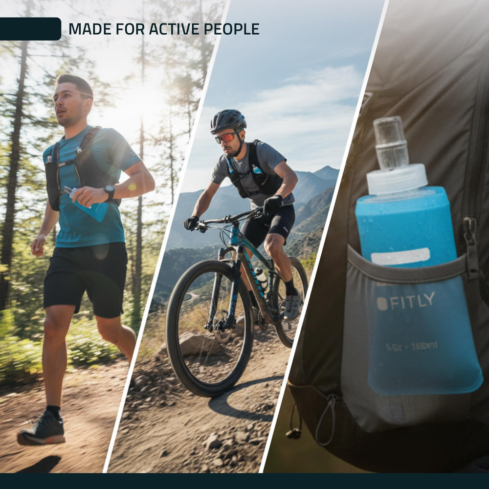 FITLY Flasks Combo bite valve design ensures smooth flow during activity.
