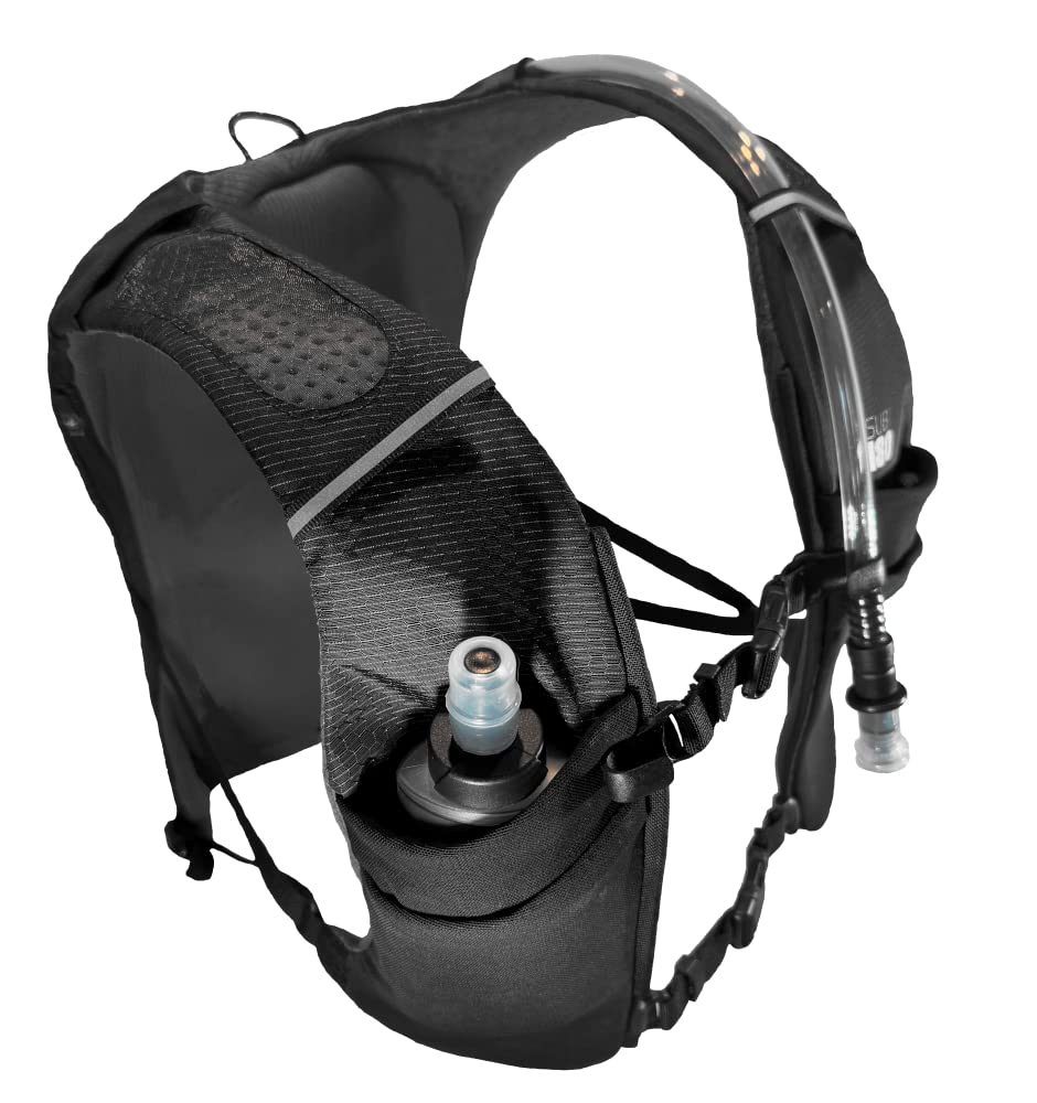 FITLY Sub180 running vest front view showing compact storage for essentials.