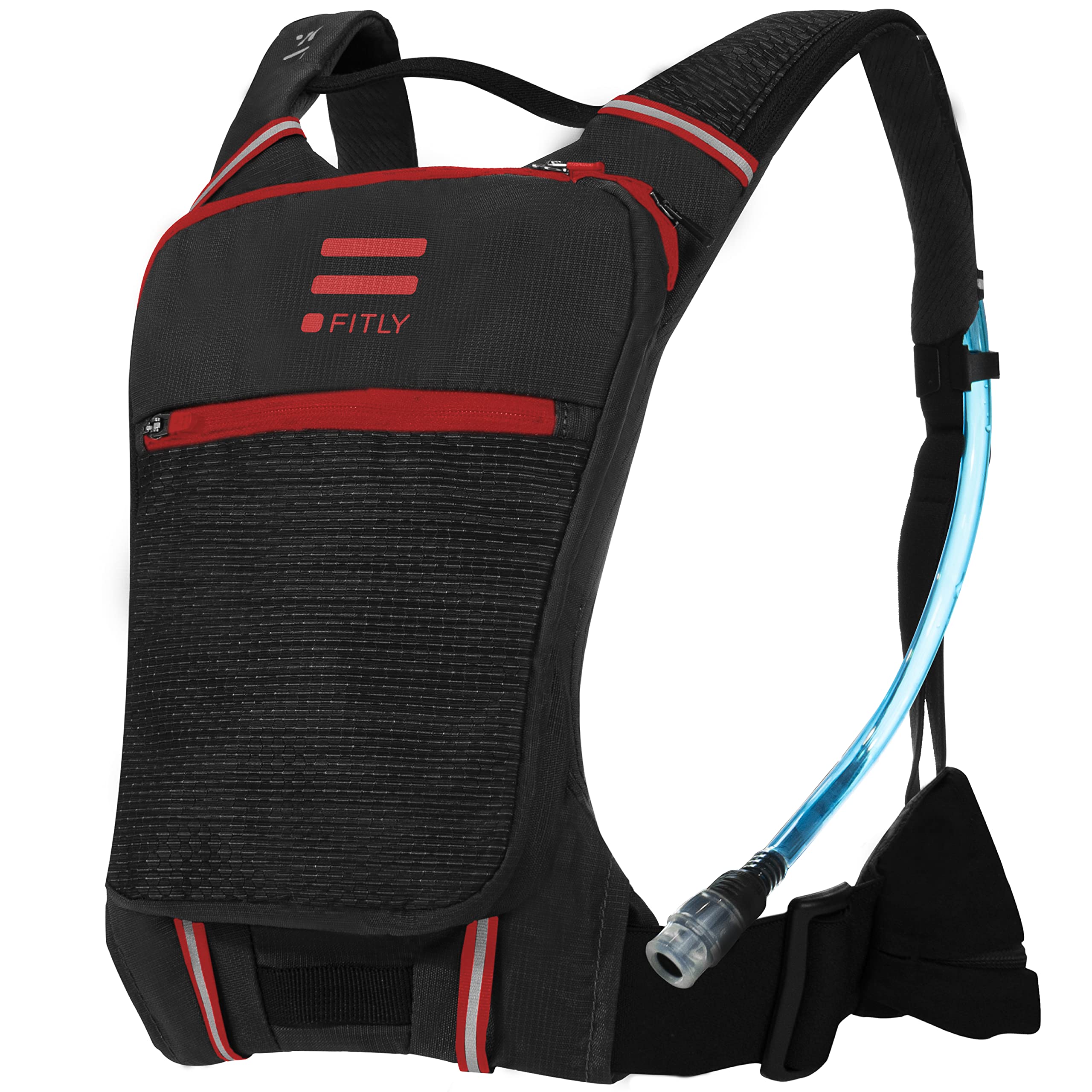 FITLY Sub90 hydration vest with front pocket for quick access items during runs.