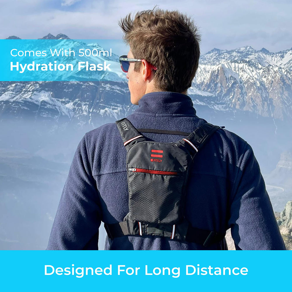 FITLY Sub90 hydration vest thoracic belt for stable wear.