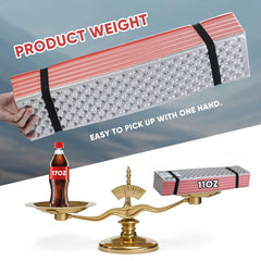 Fitply ultralight foam sleeping pad with raised nodes providing ergonomic back support.