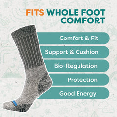 FITS Heavy Expedition boot sock cushion-padded sole for all-day comfort on rough terrain