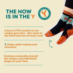 FITS Original Full Cushion Crew Socks with deep heel pocket ensuring a secure fit