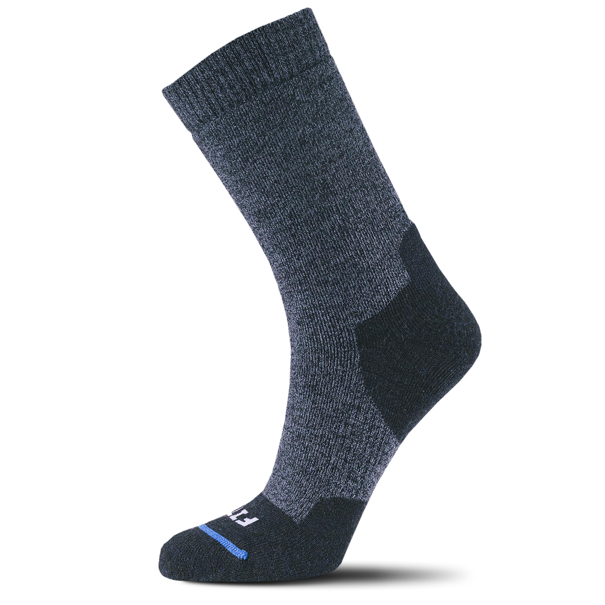 FITS Original Full Cushion Crew Socks on rocky trail with cushioned comfort