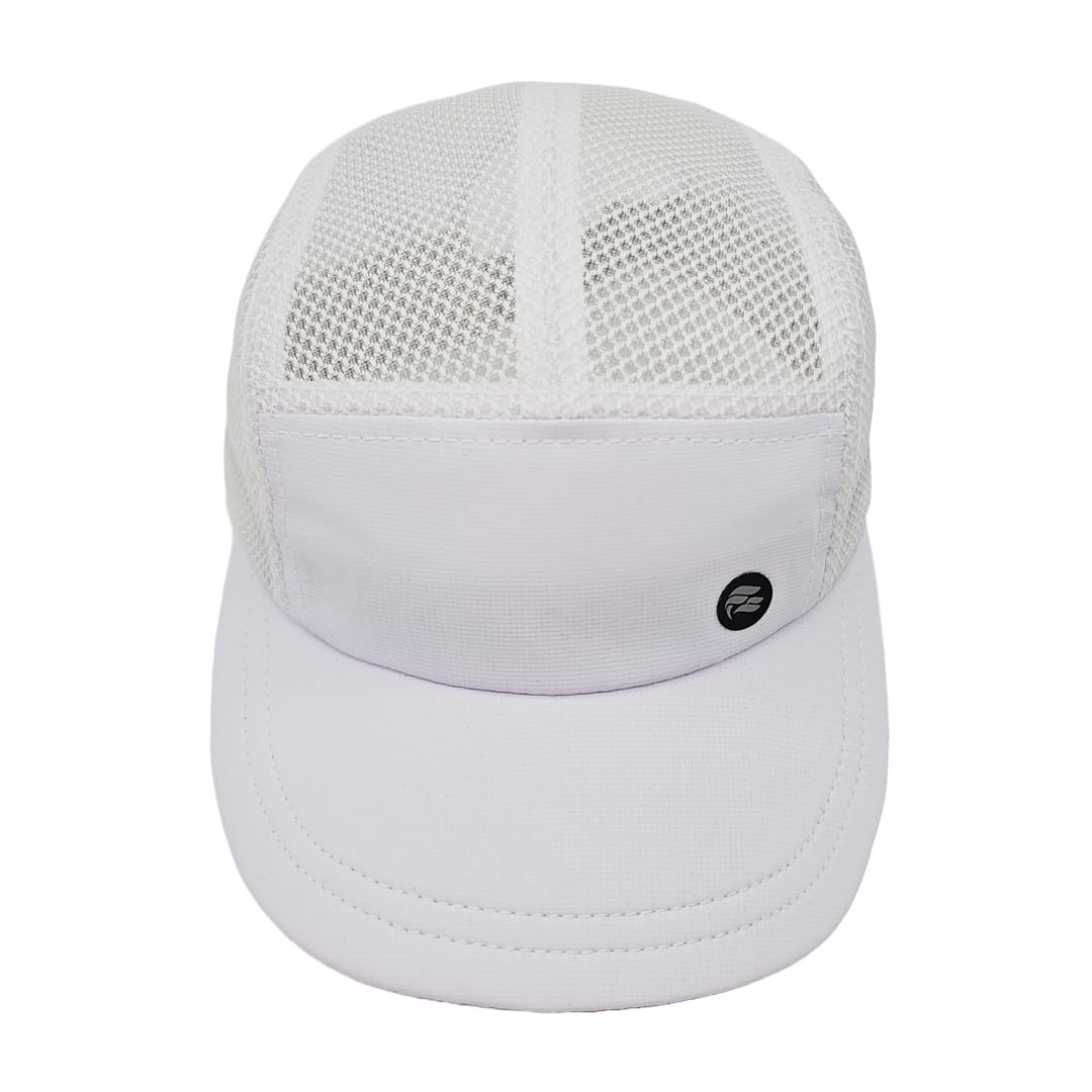 Close-up of breathable mesh panels on the cap