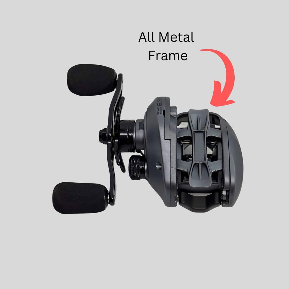 Fitzgerald Fishing VLD10 all-metal frame resists flex during big fights.