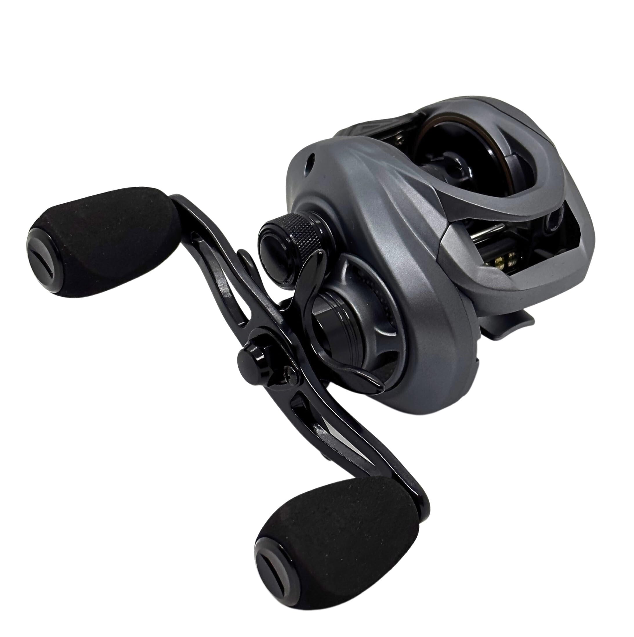Fitzgerald Fishing VLD10 aluminum spool closeup indicating strong, rigid build