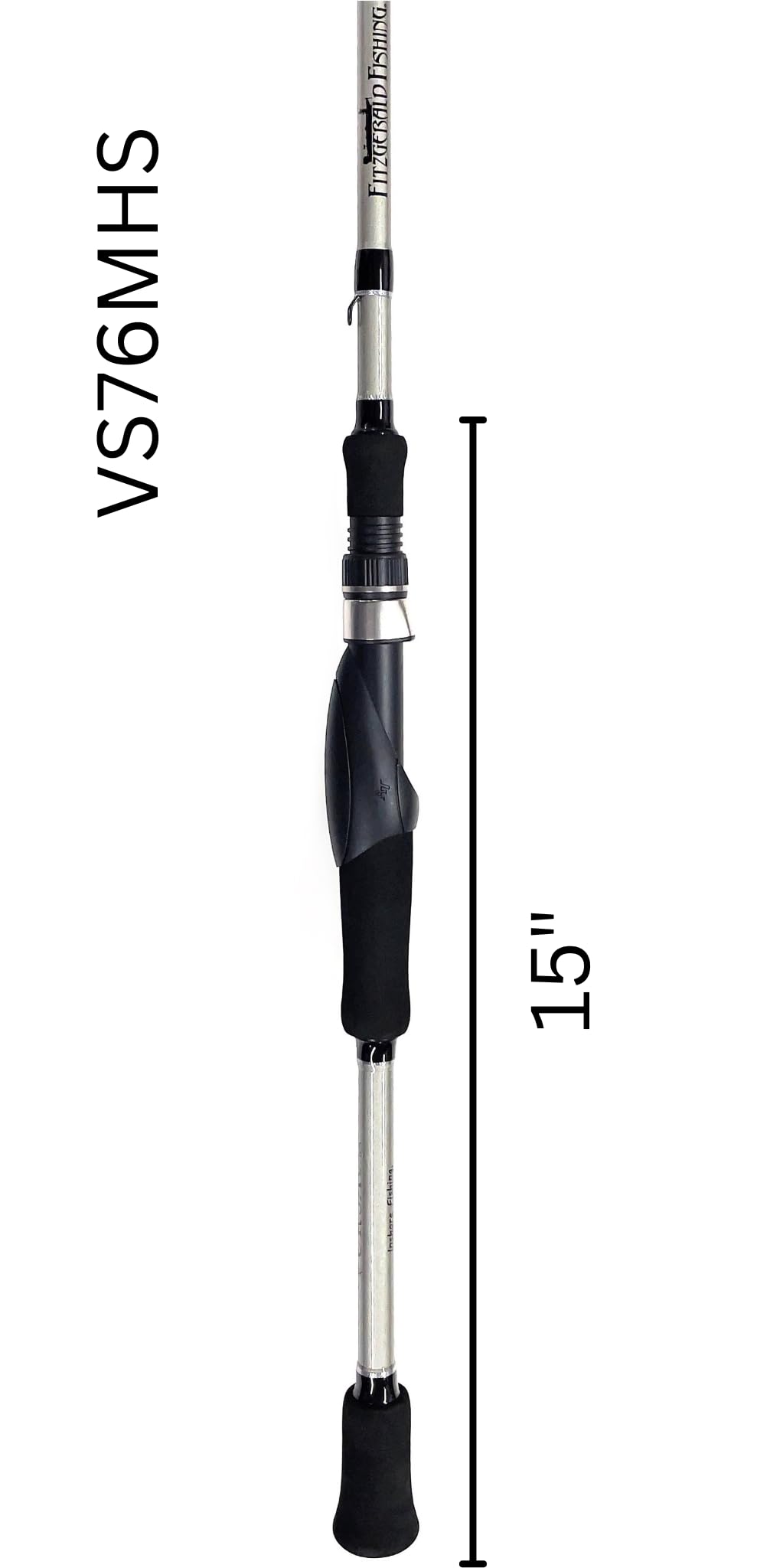 Fitzgerald Vursa airwave-guides closeup shows durable, ringless guidance for steady fishing.
