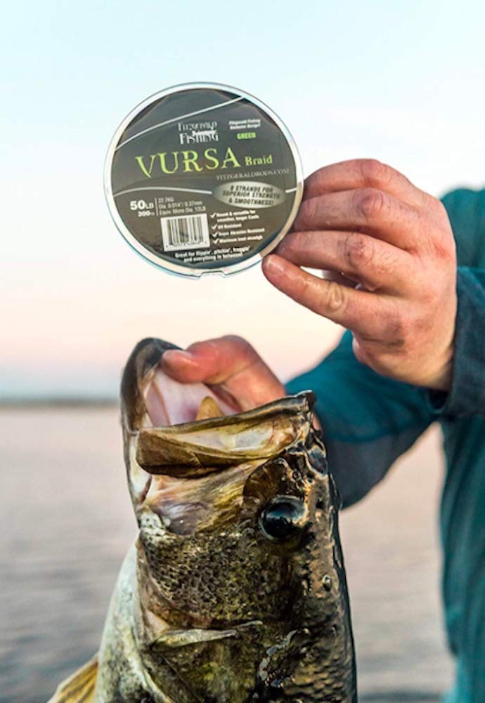 Fitzgerald Vursa 1500 yards braid displayed on spool.