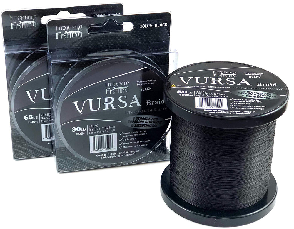 Fitzgerald Vursa longer-casting braid shown during a smooth, extended cast.