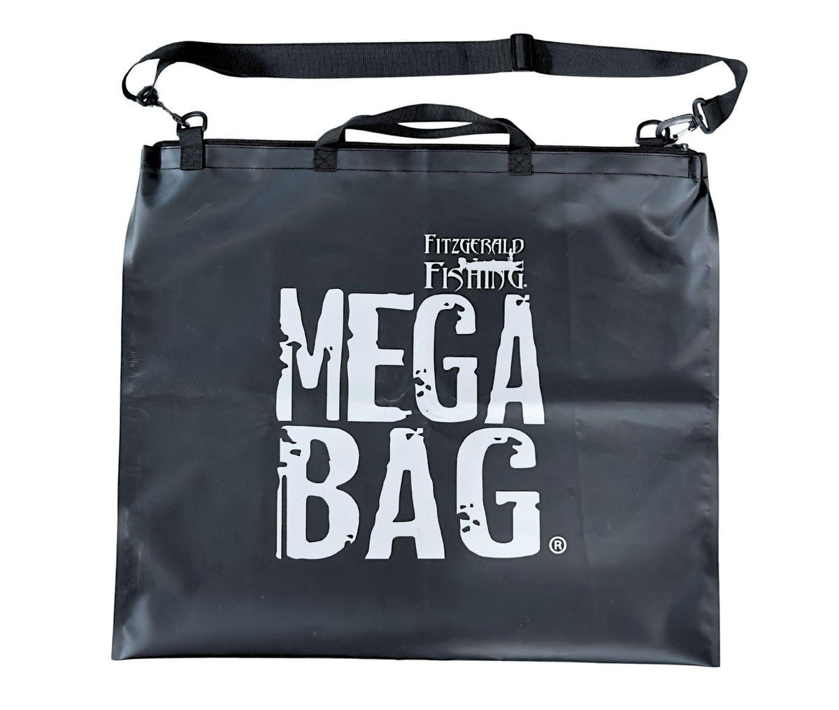 Fitzgerald Mega Bag logo on weigh-in fishing bag
