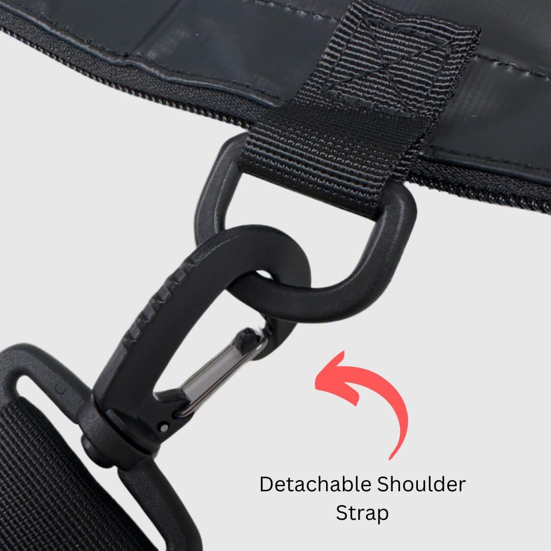 Carrying straps with secure stitching for easy transport