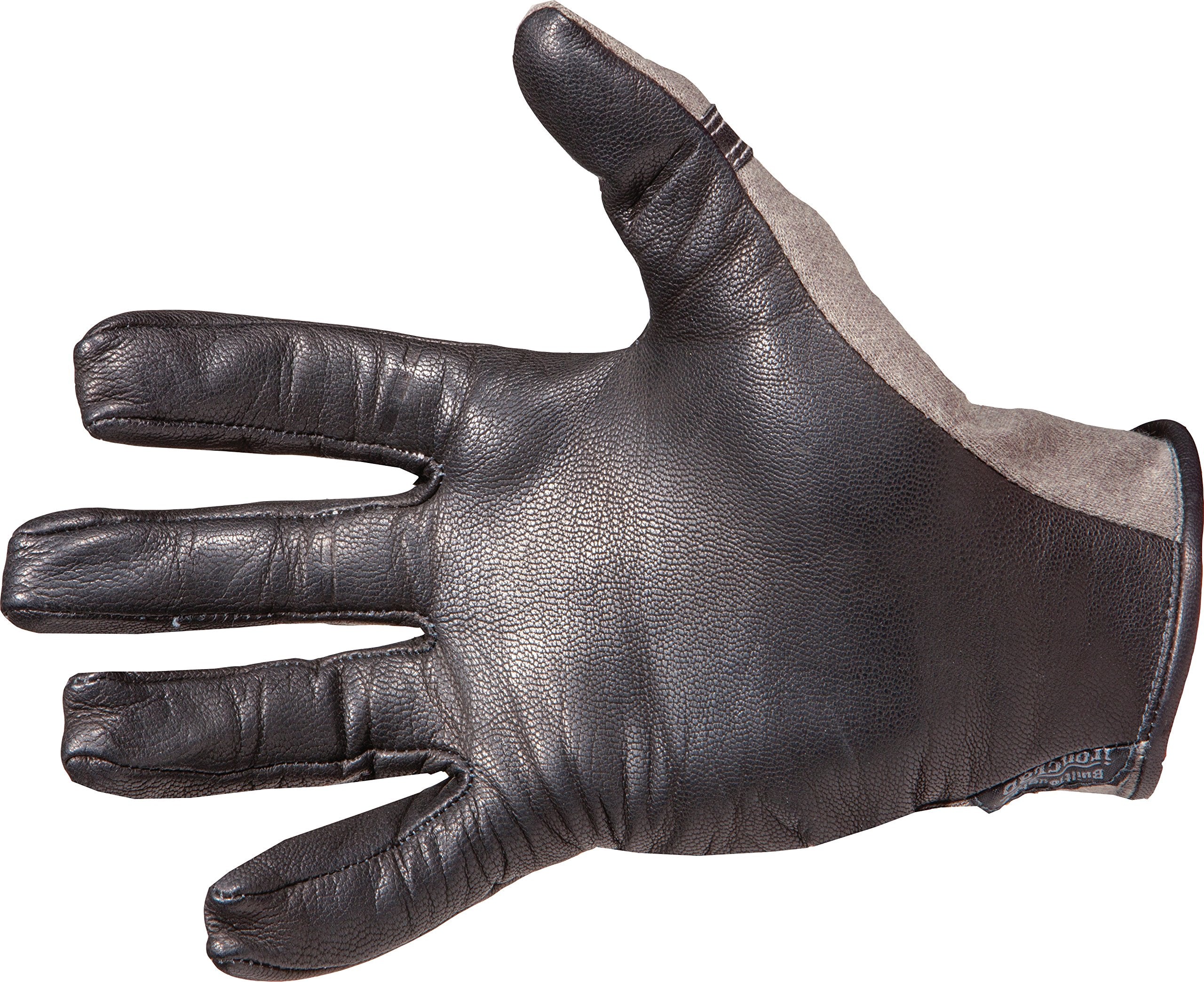 Close-up of Mil-Spec Defender M fabric on 5.11 gloves in Pine for durability