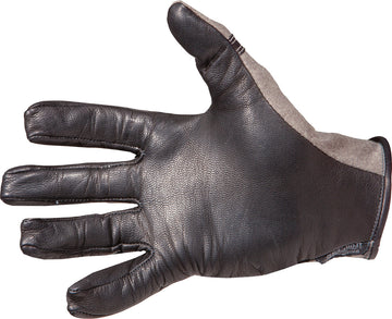 Close-up of Mil-Spec Defender M fabric on 5.11 gloves in Pine for durability
