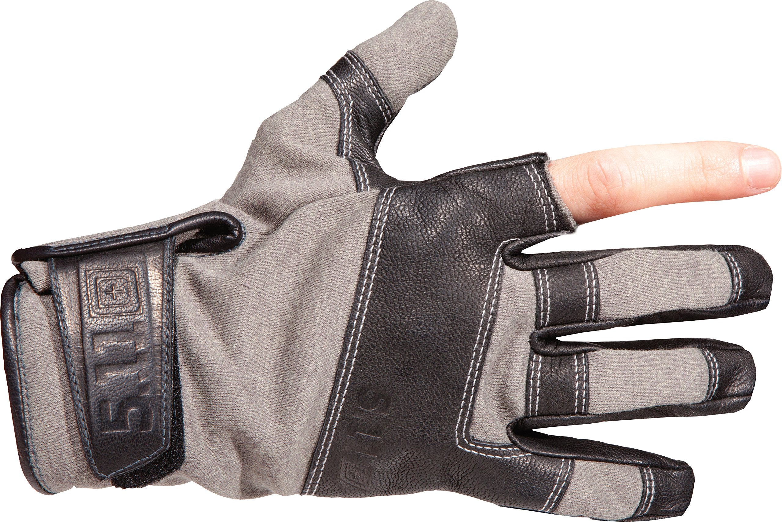 5.11 TAC TF gloves in action in Pine, demonstrating rapid response and grip