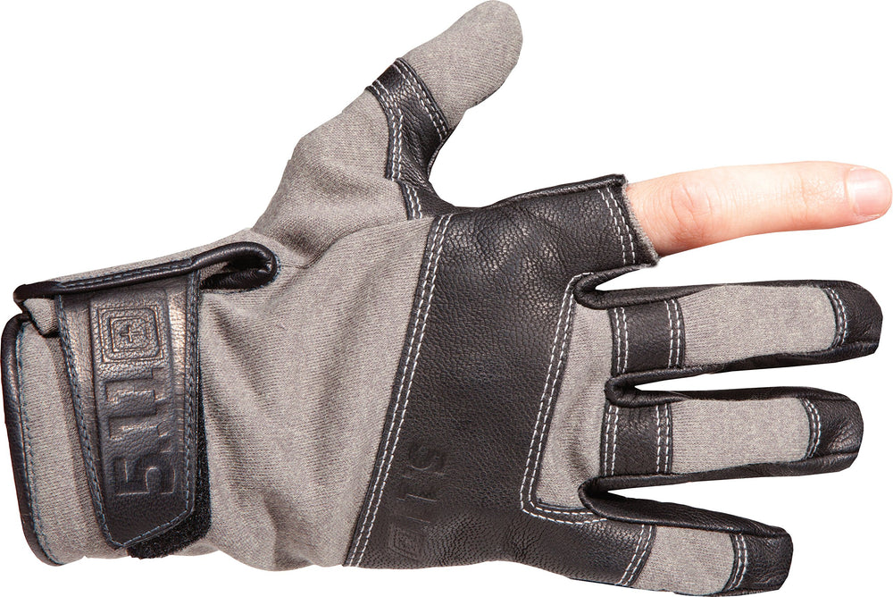 5.11 TAC TF gloves in action in Pine, demonstrating rapid response and grip