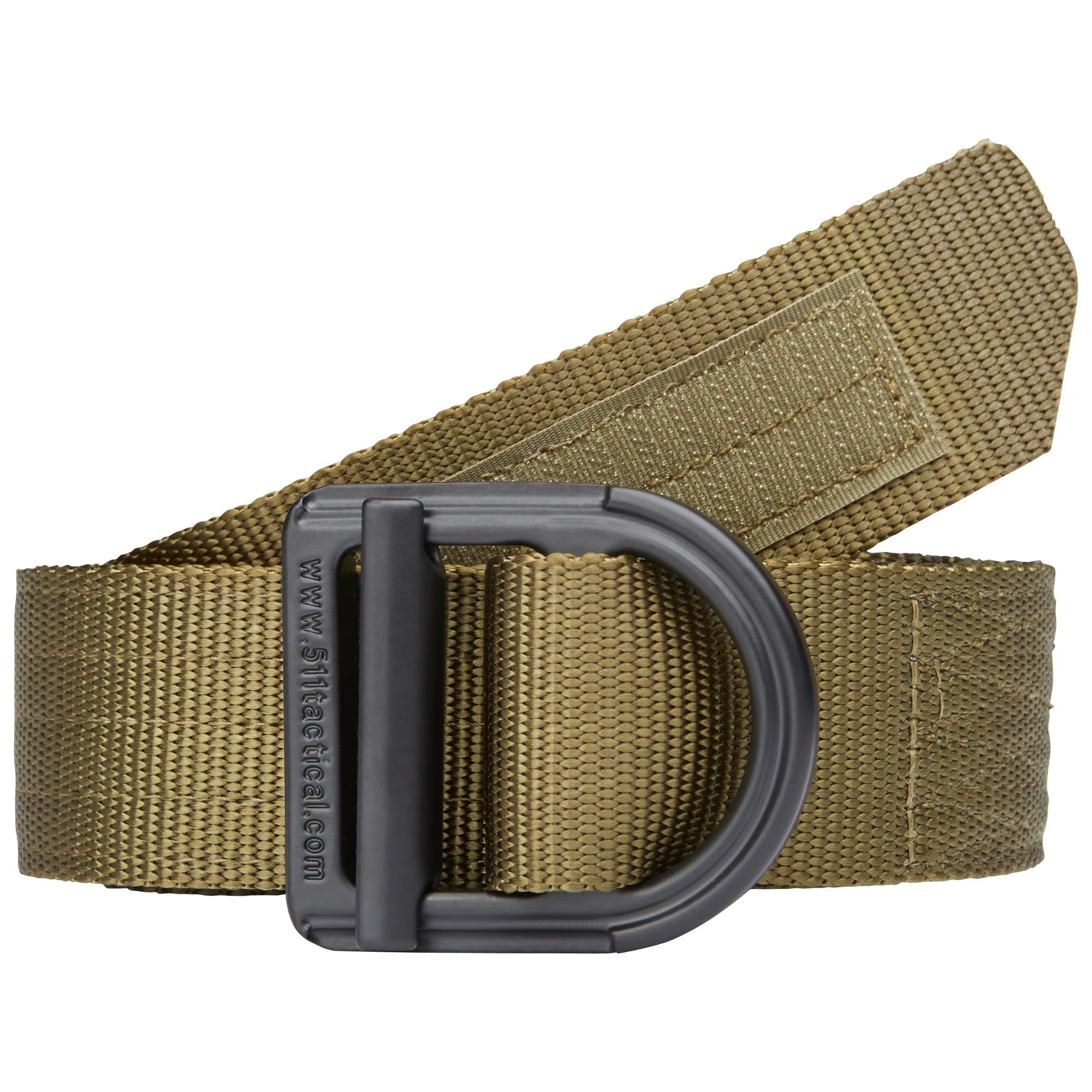 5.11 Tactical trainer belt close-up highlights durable nylon mesh for daily wear