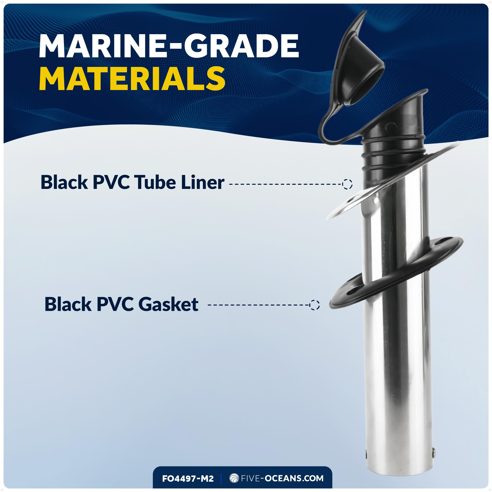 Open-end base rod holder mount for easy installation