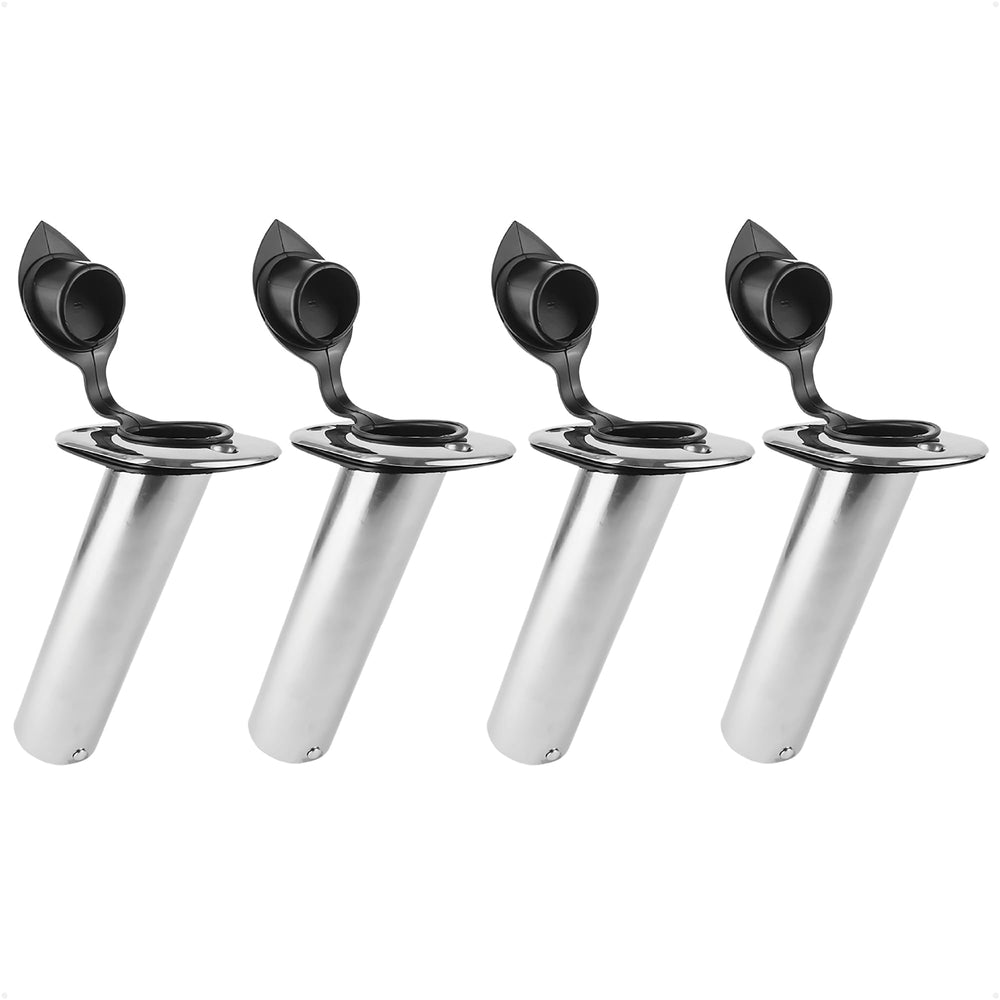 Five Oceans FO4497-M4 stainless steel rod holder front view with durable corrosion resistance.
