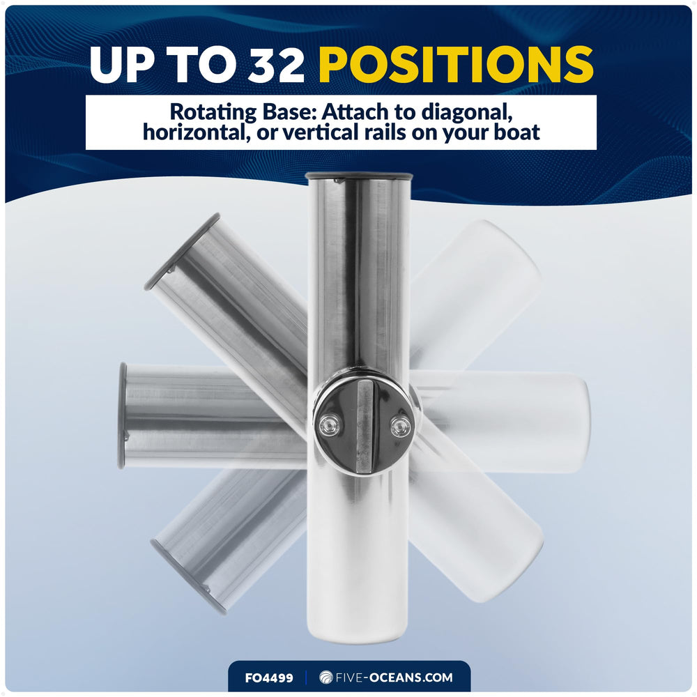 UV-resistant PVC liner protects rods from scratches during tough sea conditions.