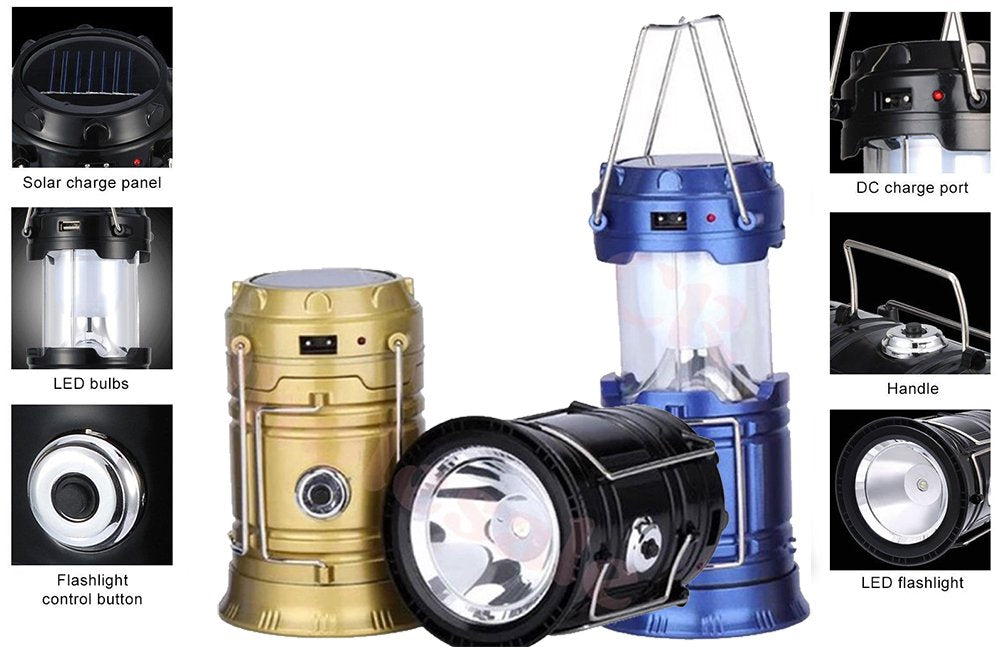 Five Star Super Deals collapsible lantern is compact and lightweight for travel.