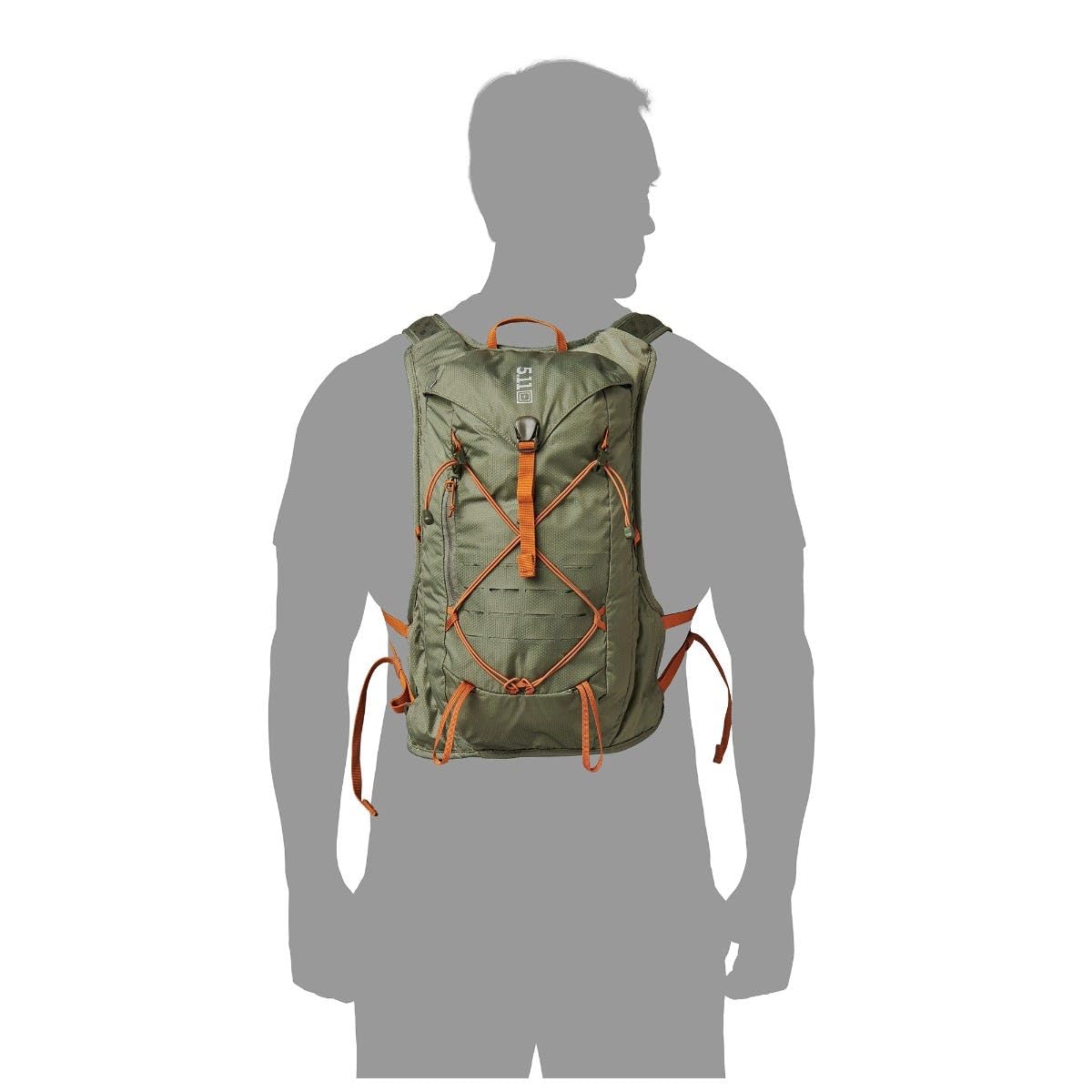 Five11 CloudStryke compact 10L backpack dimensions and footprint.