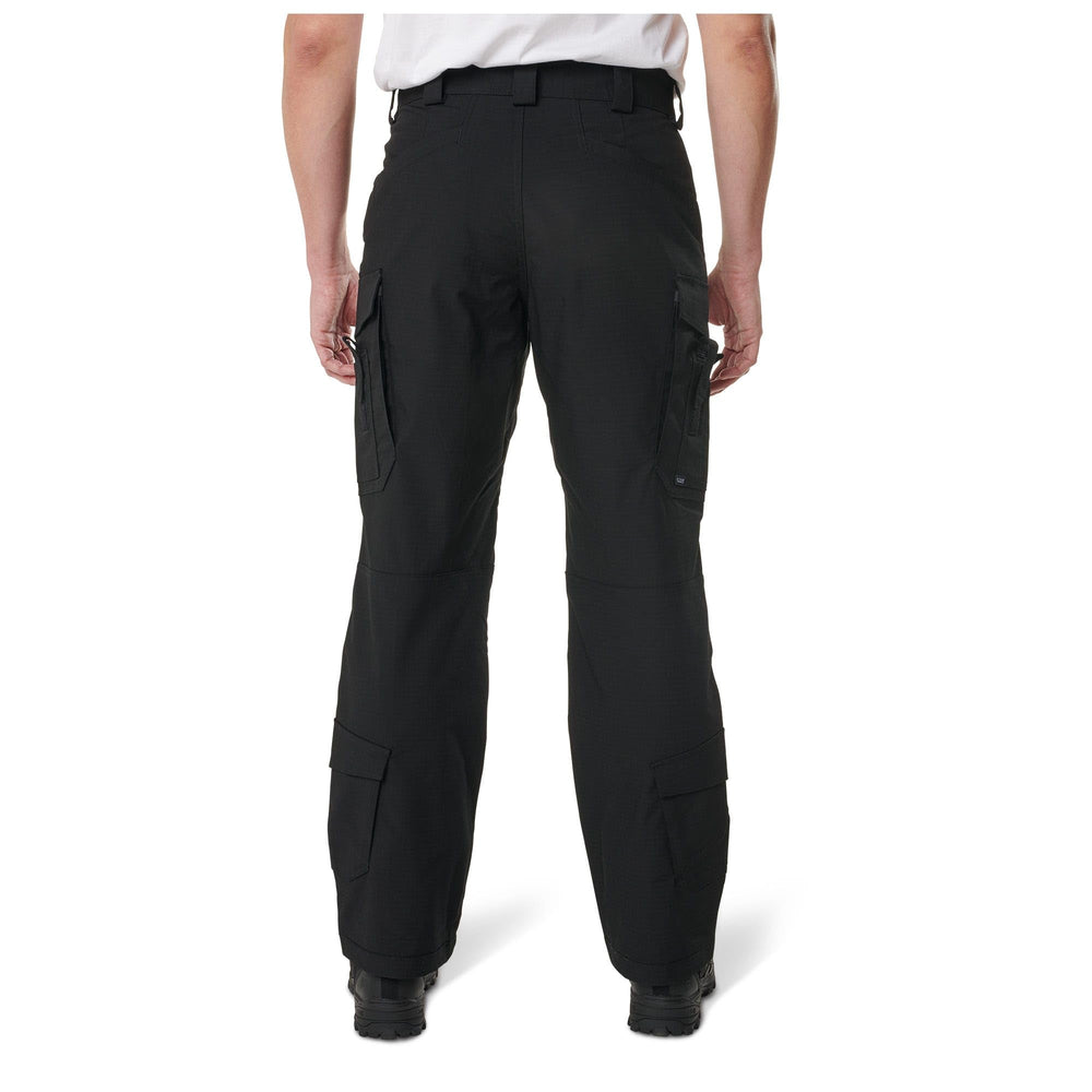 Five11 EMT pants offer gusseted mobility for kneeling, crawling, and rapid responses.