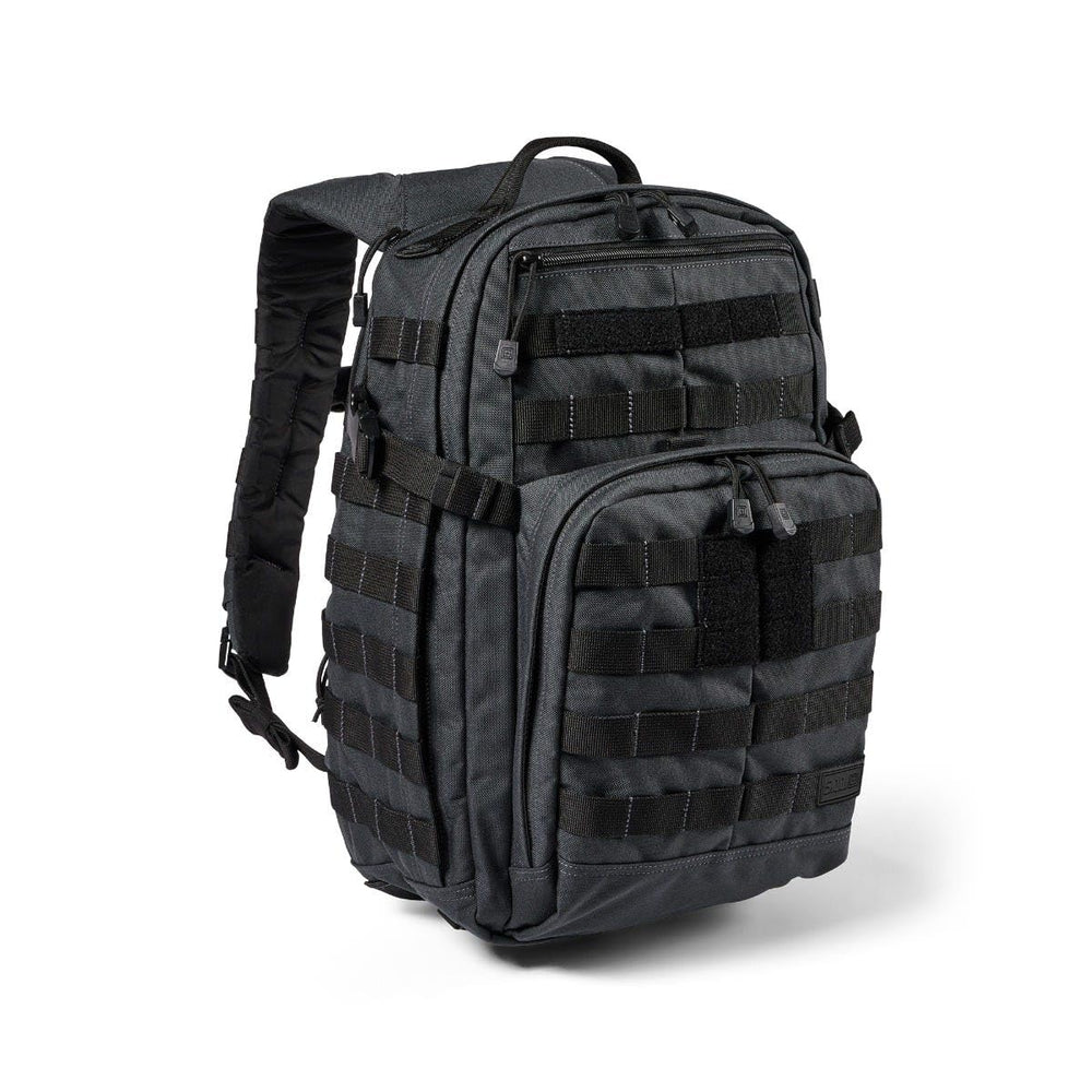 Five11 RUSH 12 2.0 side view with MOLLE panels for customization.