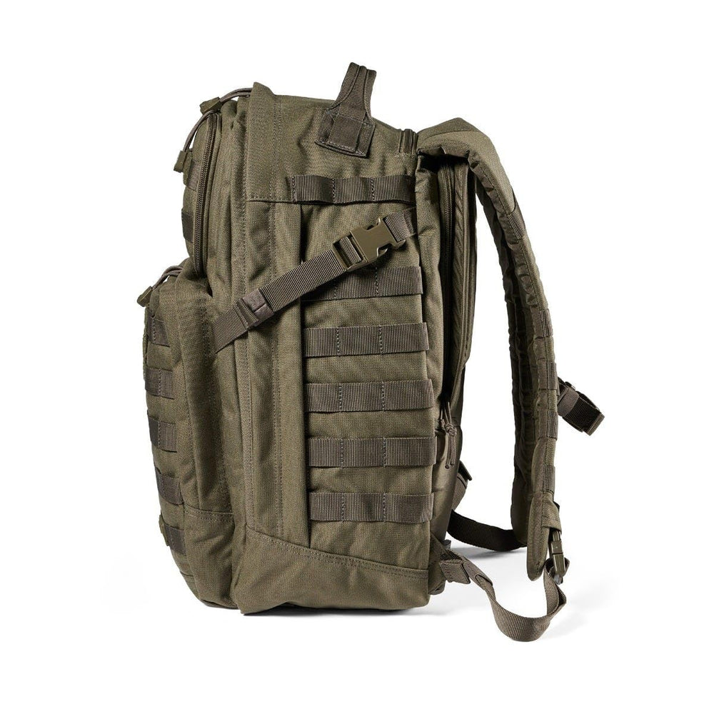 Five11 Rush 24 2.0 backpack laptop sleeve fits up to 15 inches.