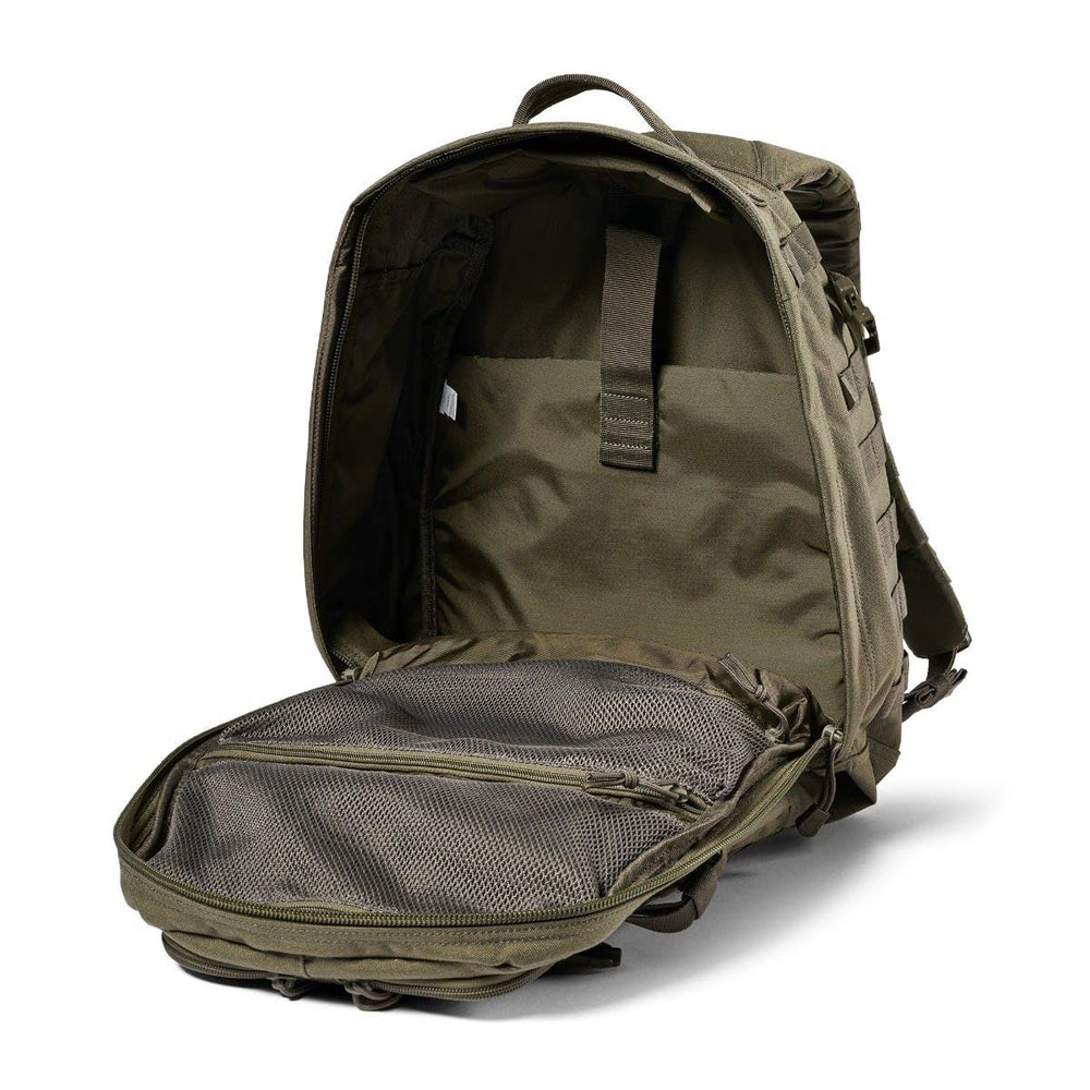 Five11 Rush 24 2.0 backpack MOLLE system supports modular gear.
