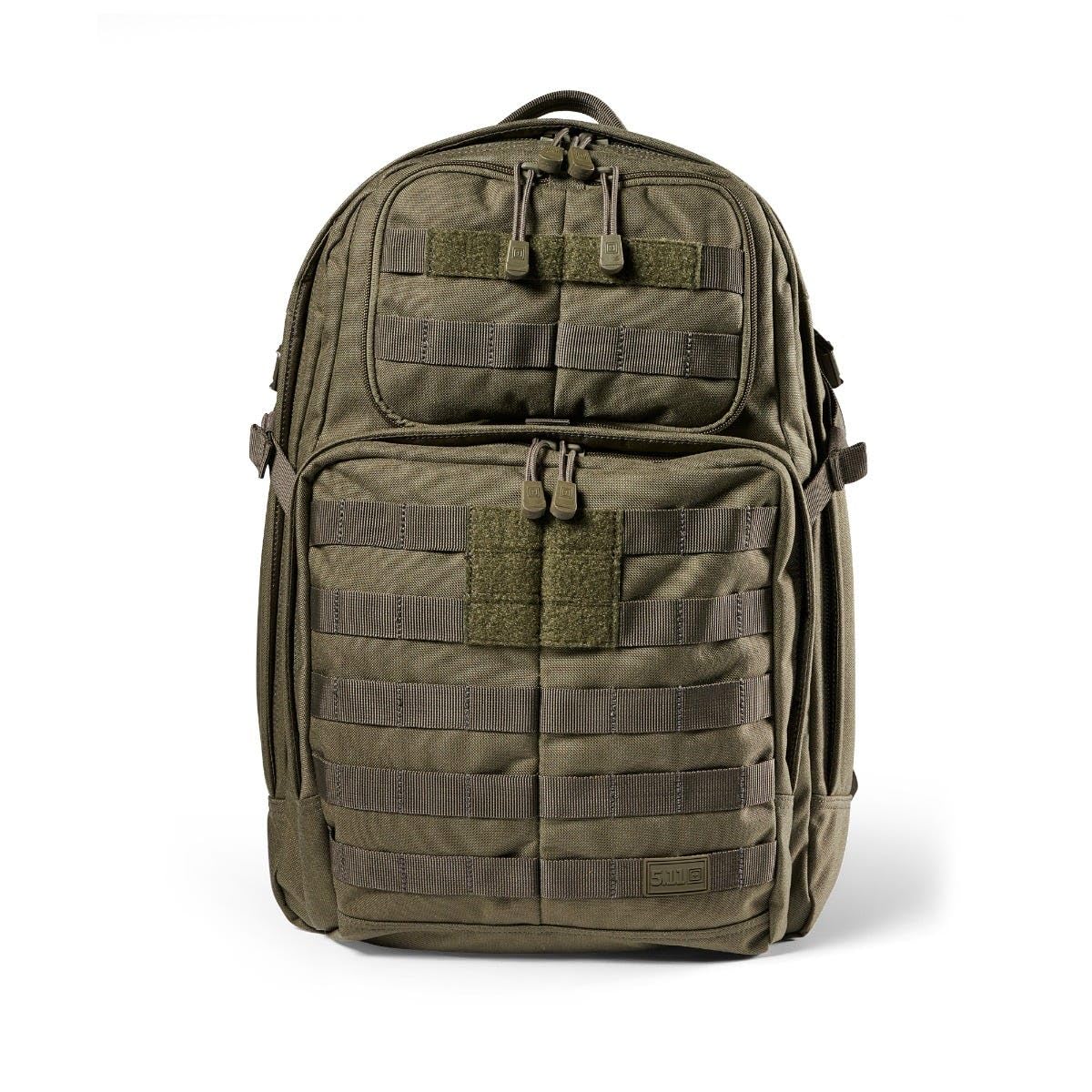 Five11 Rush 24 2.0 backpack side pocket for water bottle and gear.