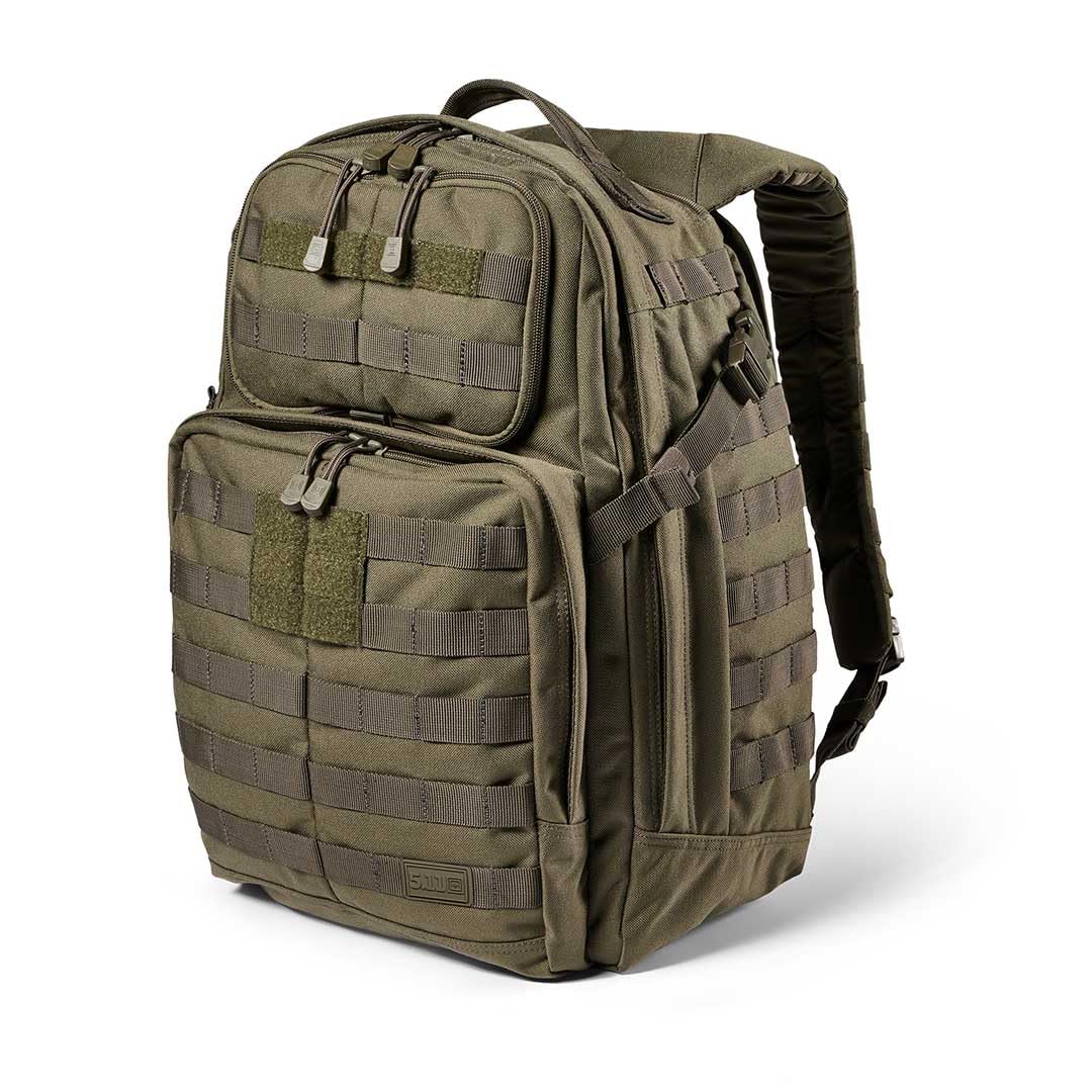 Five11 Rush 24 2.0 backpack top zipper pockets for quick access.