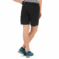 The 5.11 TACLITE Pro women's cargo shorts side pocket closeup highlights deep pockets for gear.