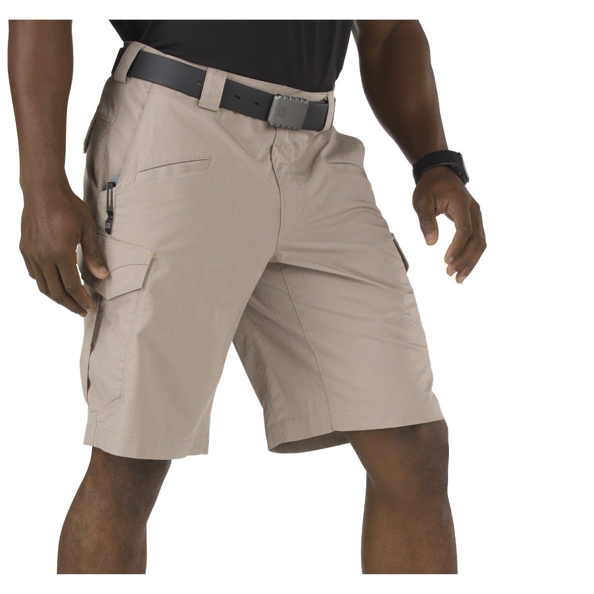 5.11 Tactical shorts back view emphasizes durable ripstop fabric