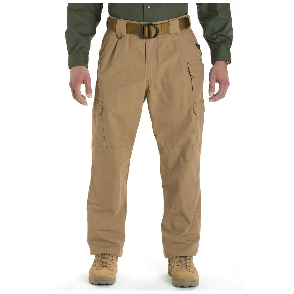 Five11 Tactical men's cargo work pants front view highlighting seven pockets and canvas durability