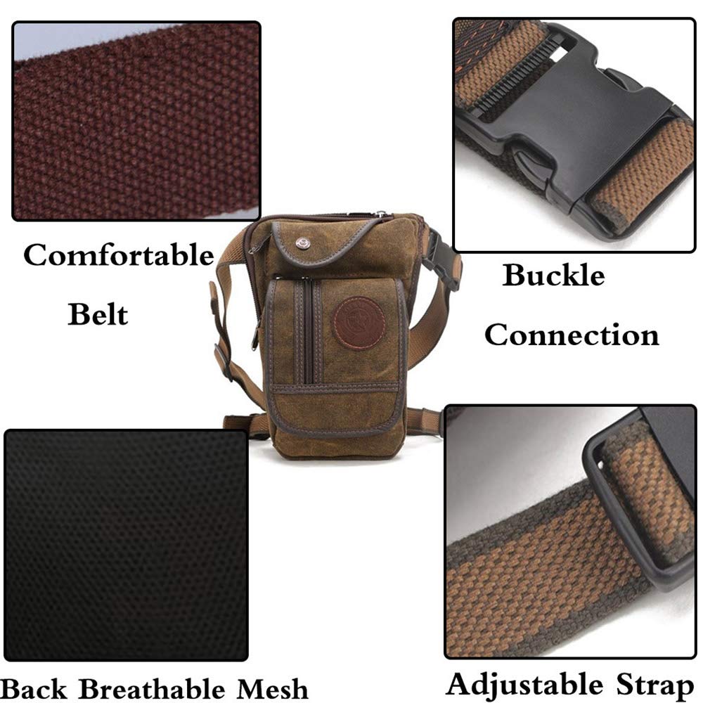 FiveloveTwo compact canvas pouch shown in use for travel and outdoor errands