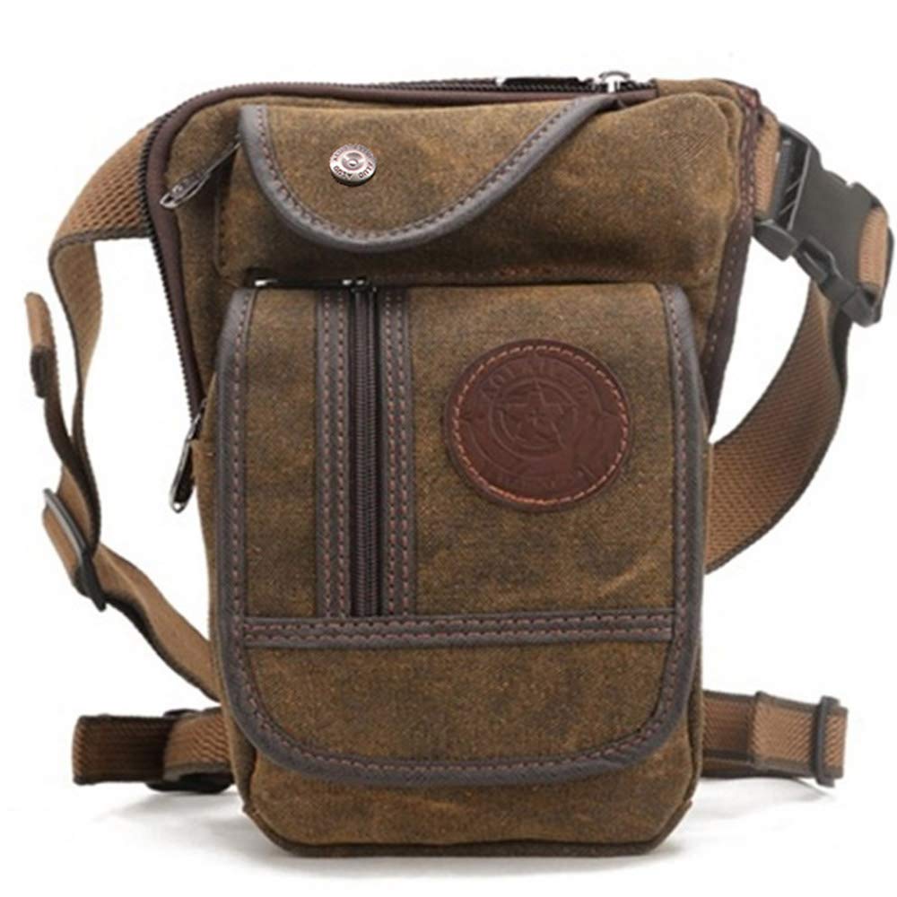 FiveloveTwo small canvas waist bag main pocket keeps essentials secure on the go
