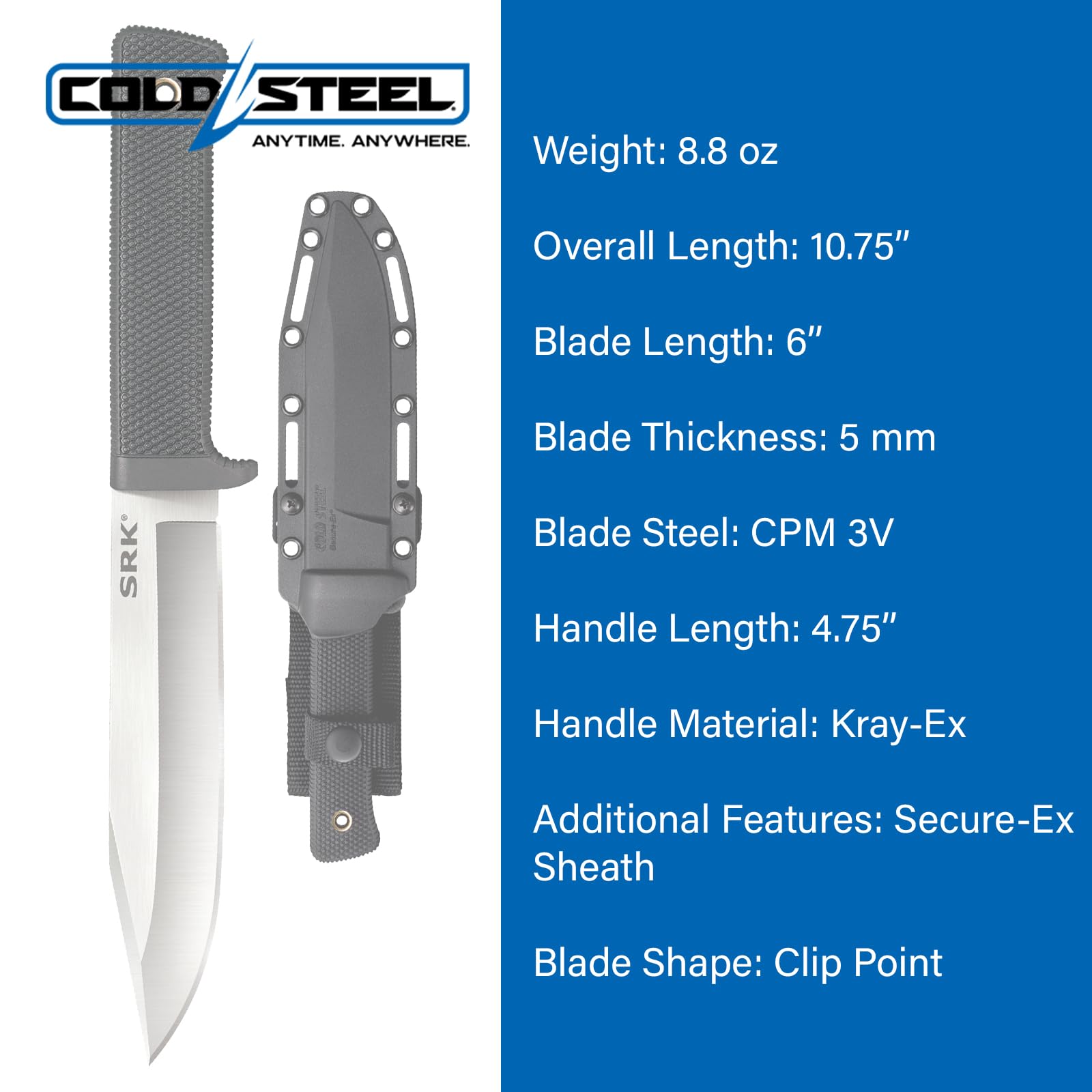 Fixed blade knife specifications and features