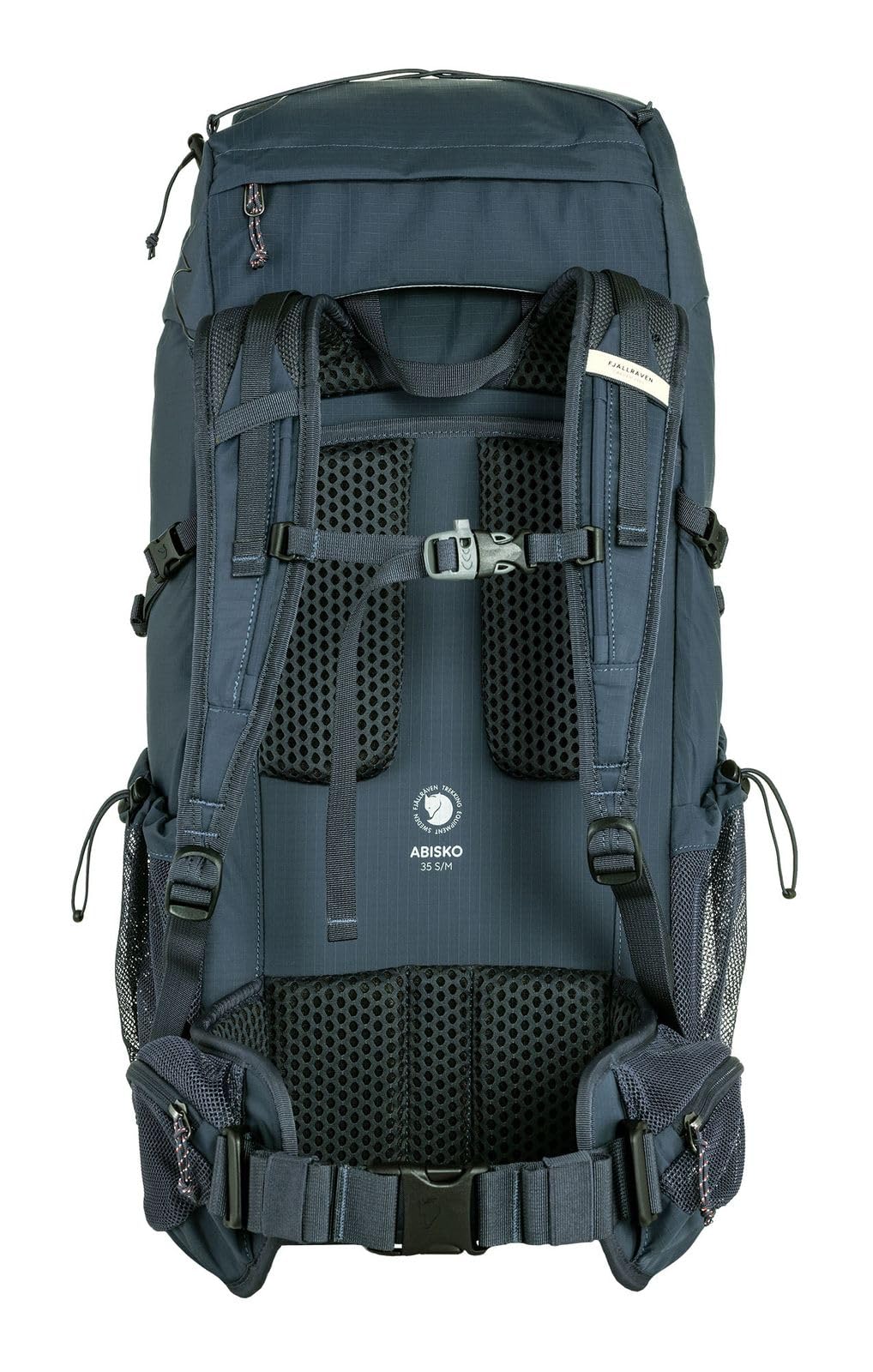 Fjällräven Abisko Hike 35 S/M Navy ergonomic shoulder straps for long-day comfort