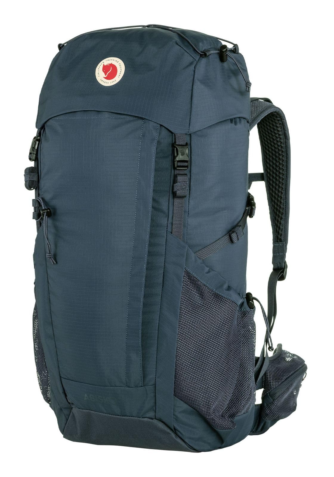 Fjällräven Abisko Hike 35 S/M Navy interior layout highlights organized space