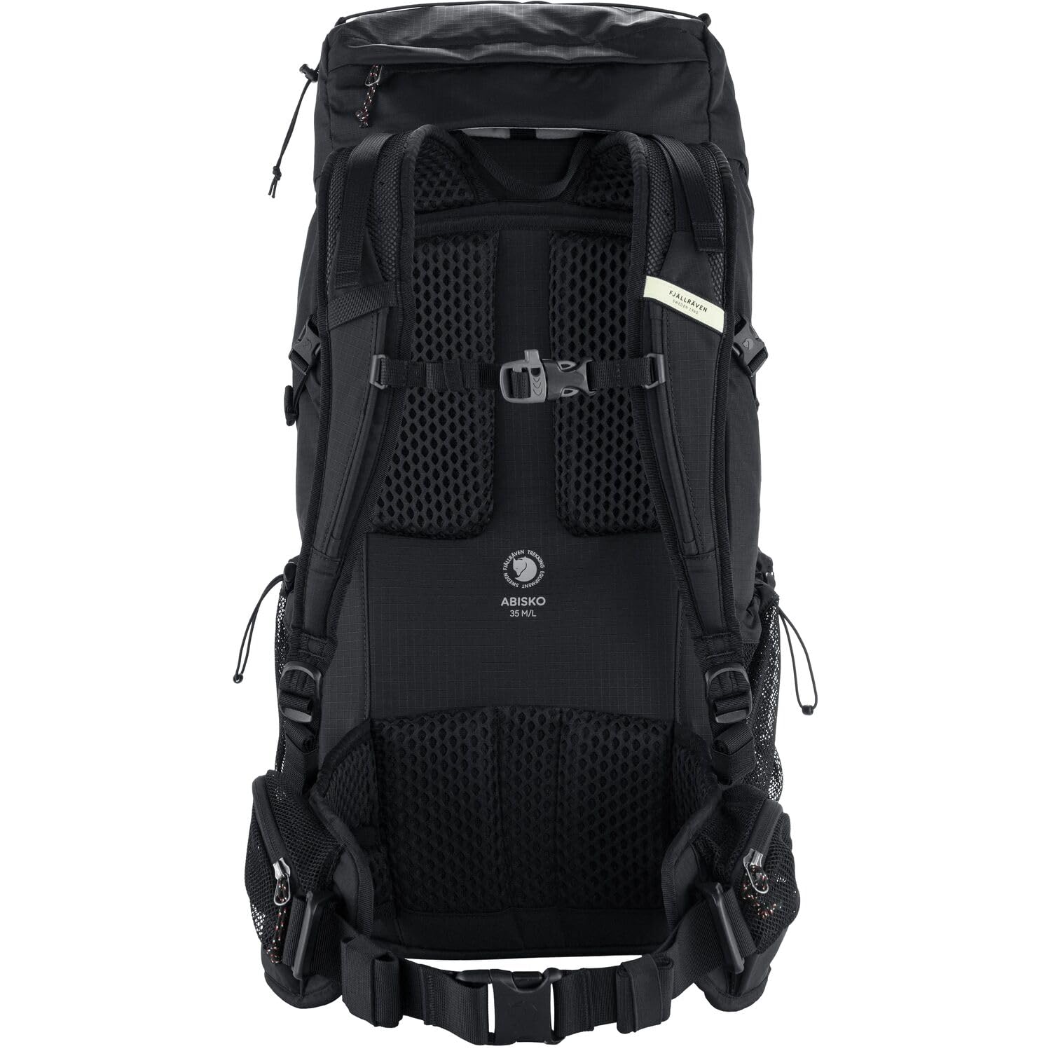 Fjällräven Abisko Hike 35L attachment points for trekking poles or axes