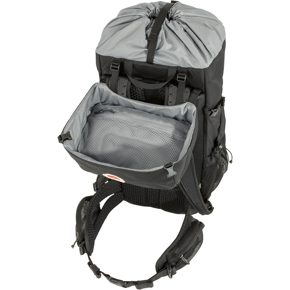 Fjällräven Abisko Hike 35L top-opening main compartment for rapid packing