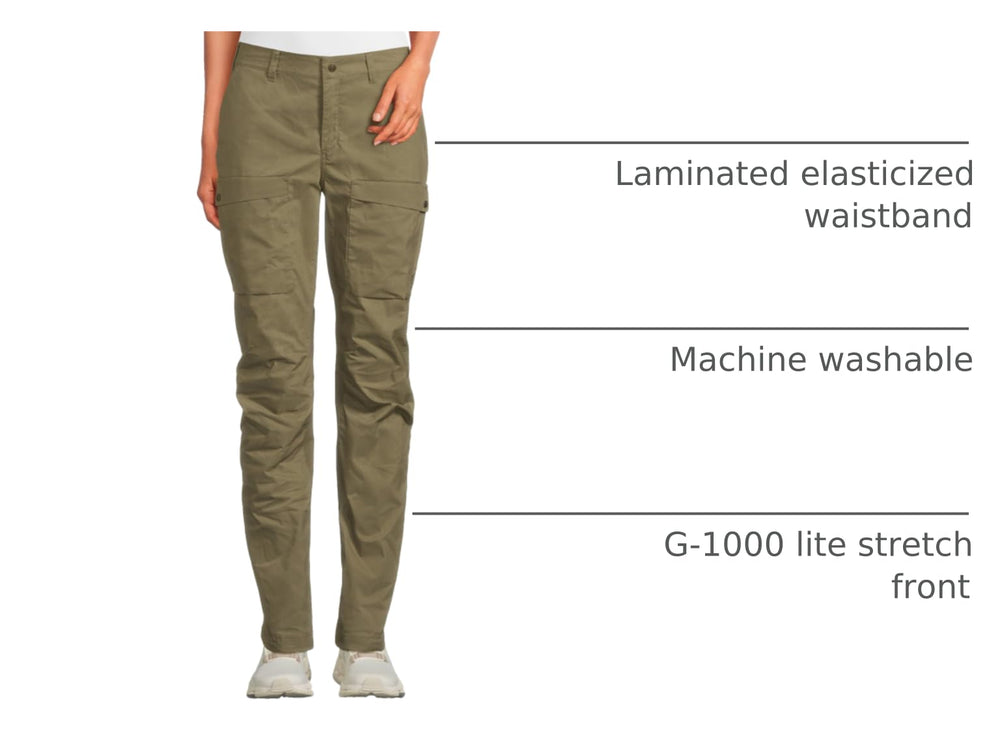 Fjällräven Abisko Hybrid Trail Trousers back view shows stretch for freedom of movement