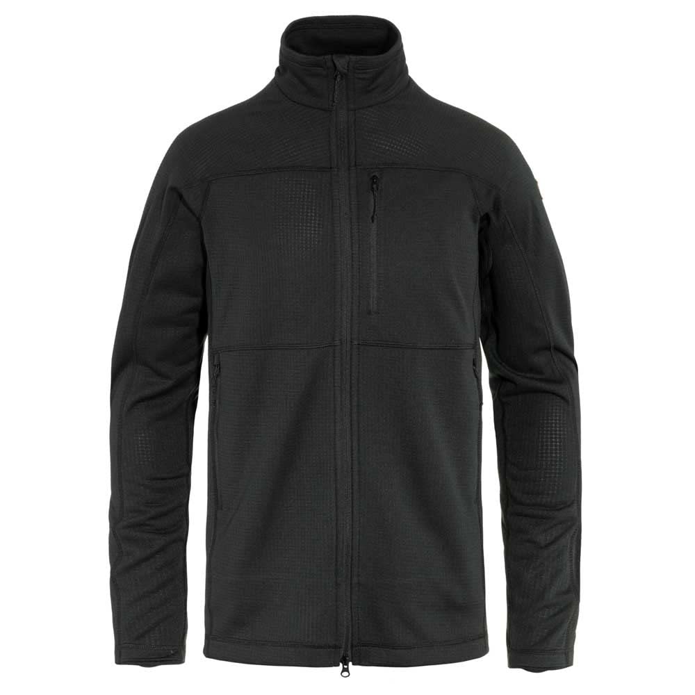 Fjällräven Abisko Lite Fleece Jacket M, front view, lightweight warmth for hiking.