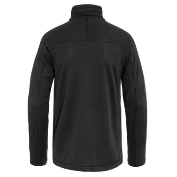 Fjällräven Abisko Lite Fleece Jacket M in black, zip pocket detail for secure essentials.