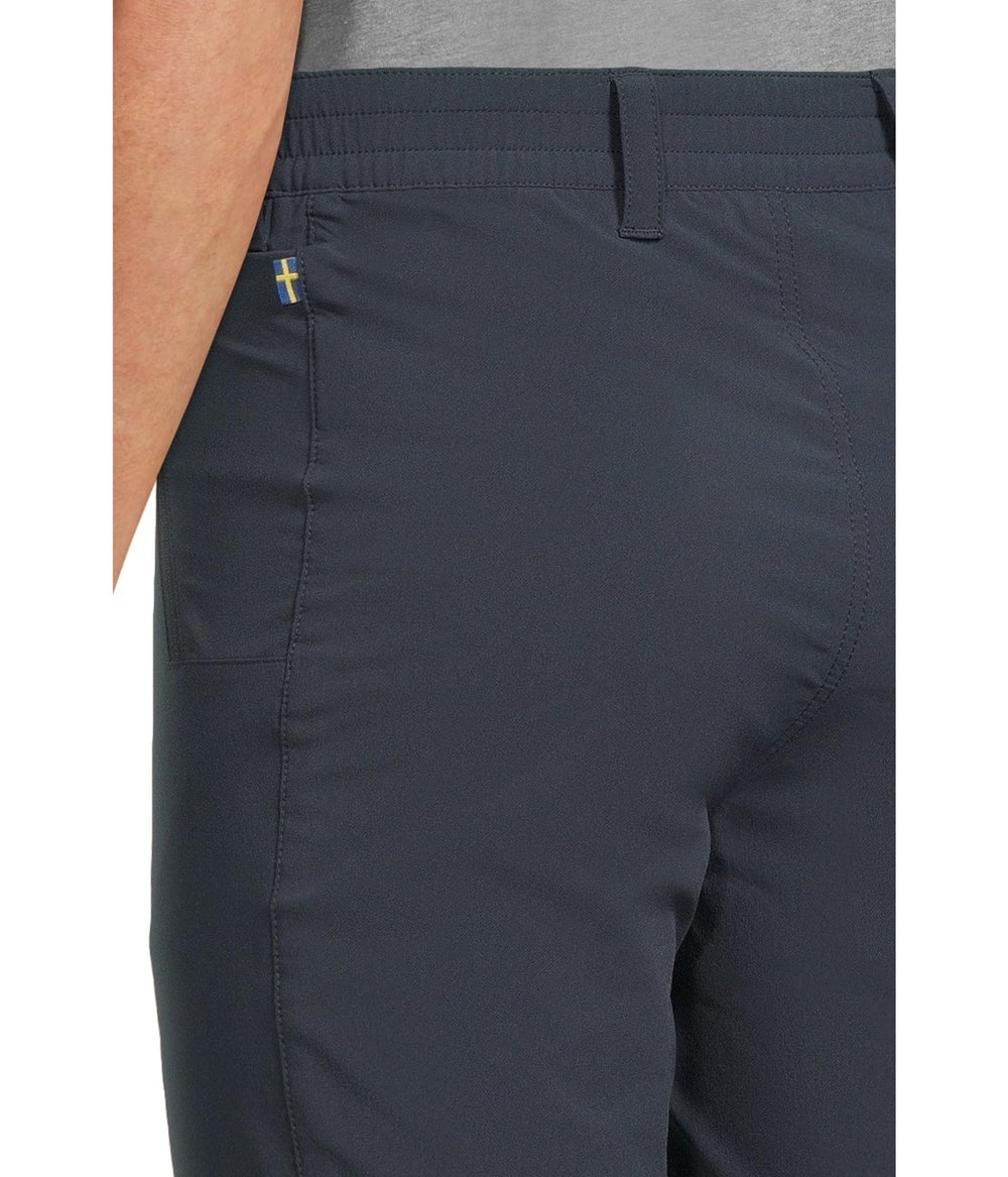 Fjällräven Abisko Trail Stretch Trousers back view emphasizing durable stretch fabric.