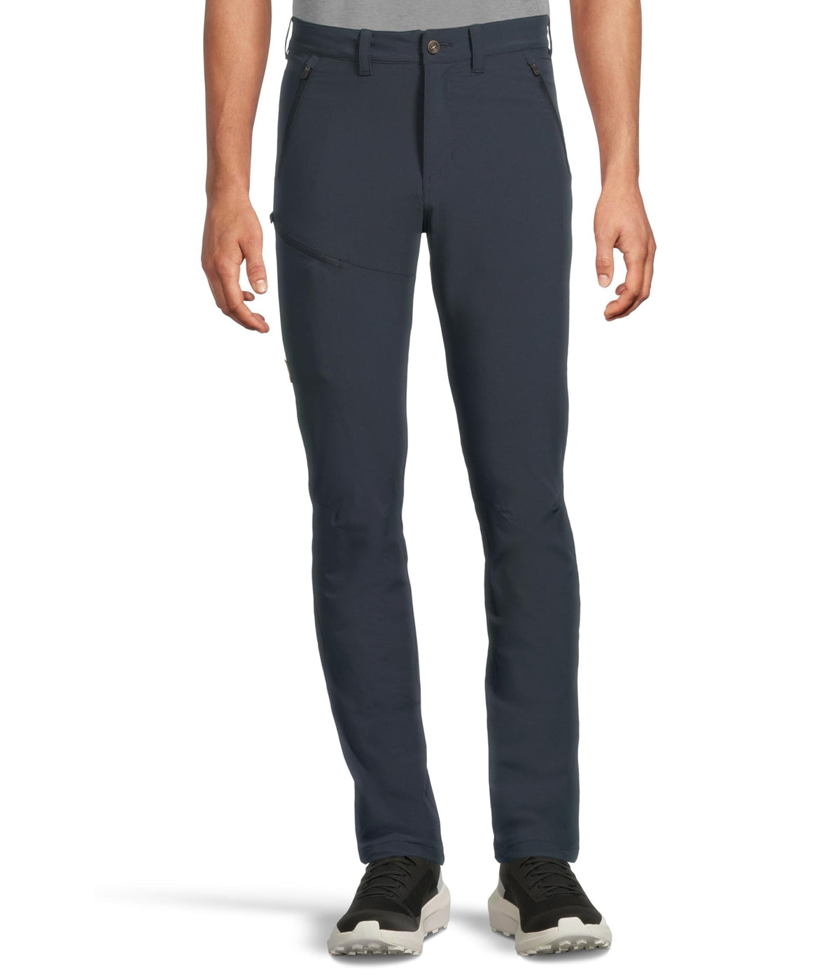 Fjällräven Abisko Trail Stretch Trousers front view for lightweight hiking comfort.