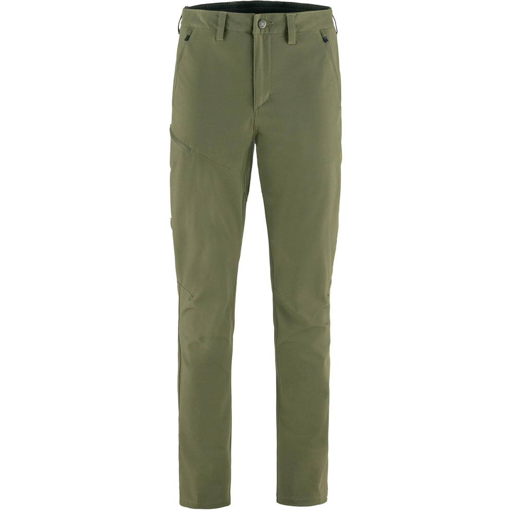 Fjällräven Abisko Trail Stretch Trousers front view for lightweight outdoor versatility
