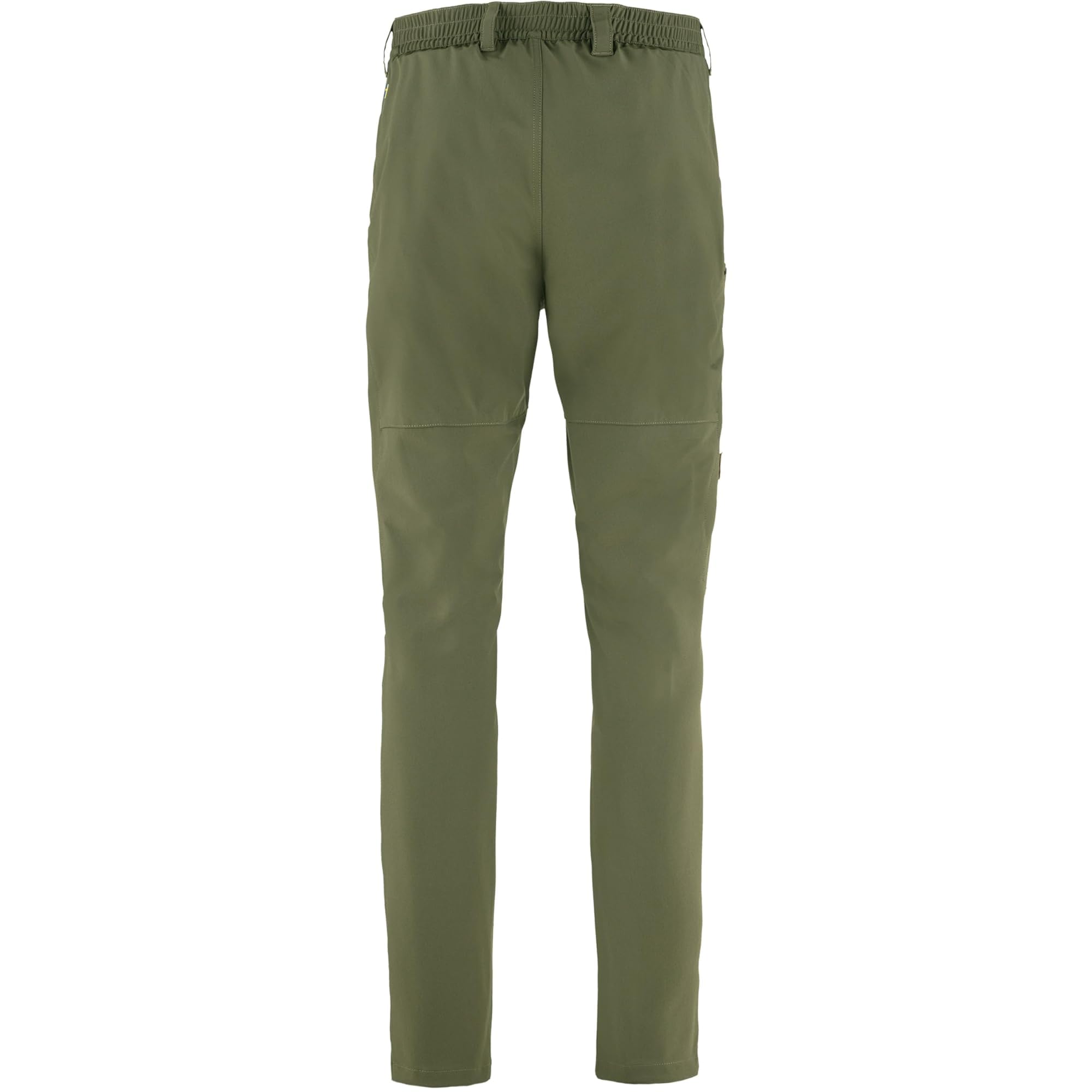 Fjällräven Abisko Trail Stretch Trousers pocket closeup showing durable zippers and mesh pocket usage