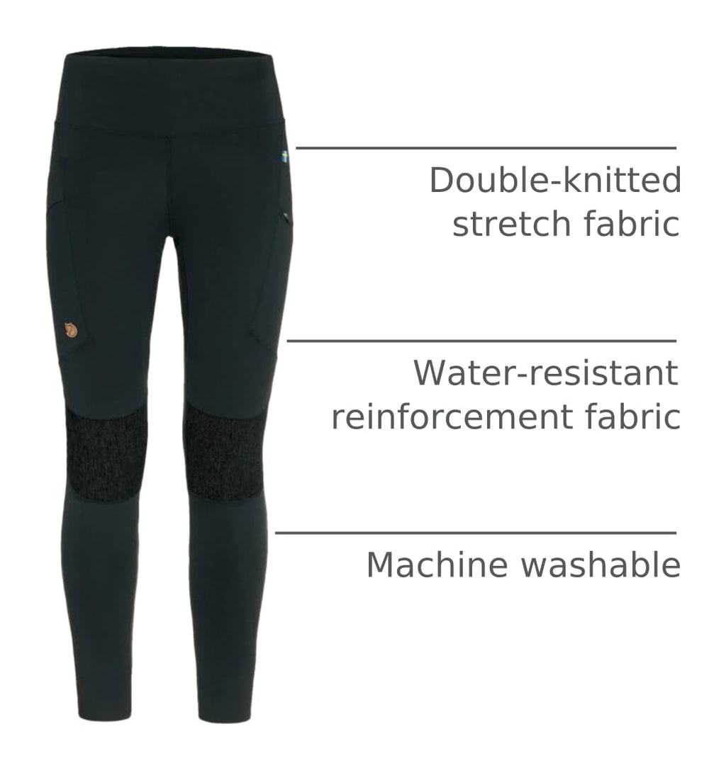 Fjällräven Abisko Trekking Tights HD with water-repellent reinforcement for damp-ground protection